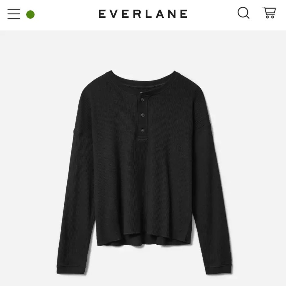 Everlane Organic Cotton Waffle Henley
